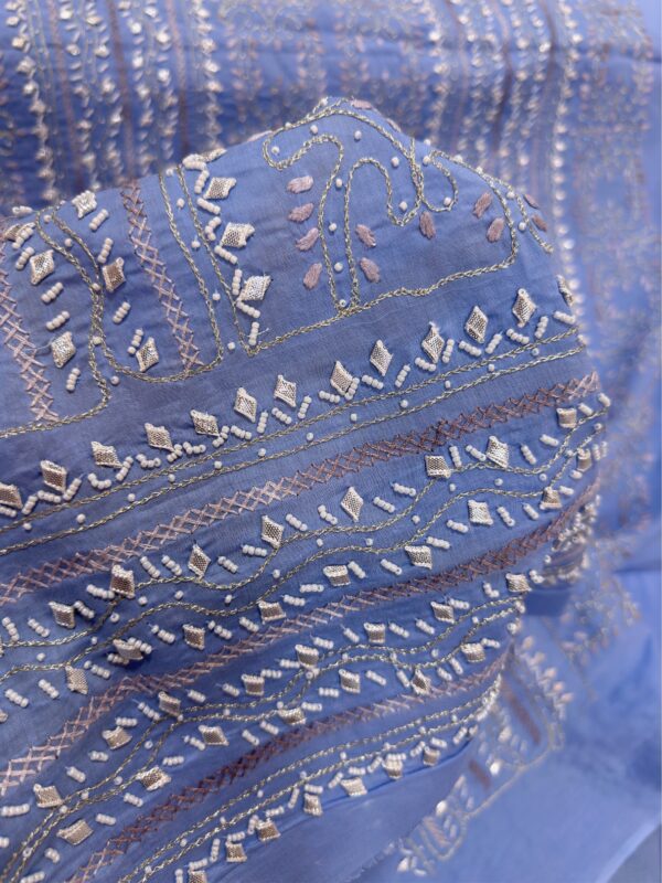 Pearl & Gota Work Chikankari Set