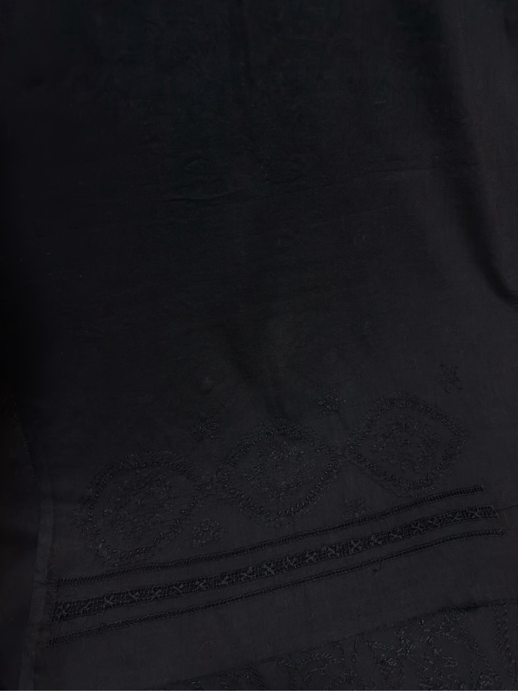 Black on Black Taarkashi Kurta - Image 4